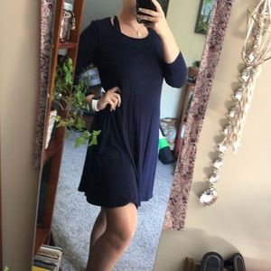 Navy tee shirt dress